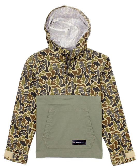 Properly Tied Boys Ridge Anorak Vintage Camo