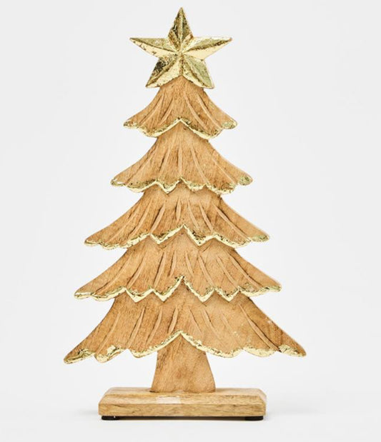 Mary Square Wood Tree 11 inch