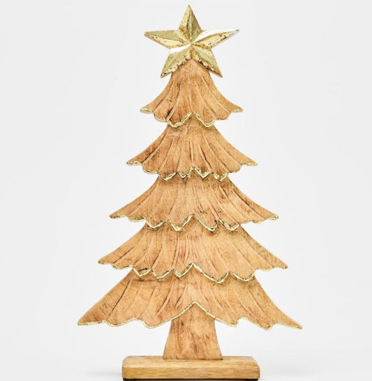Mary Square Wood Tree 16 inch