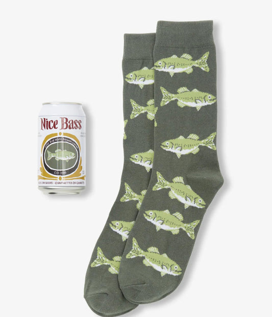 Hatley Nice Bass Men's Beer Can Socks