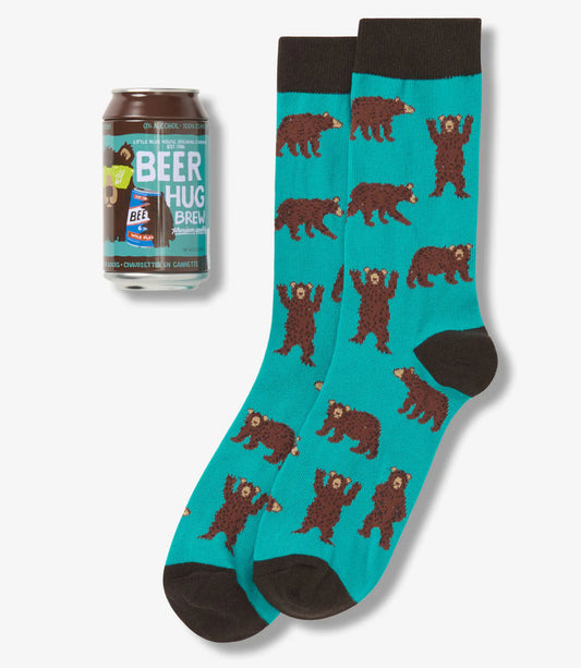 Hatley Men's Beer Hug Beer Can Socks