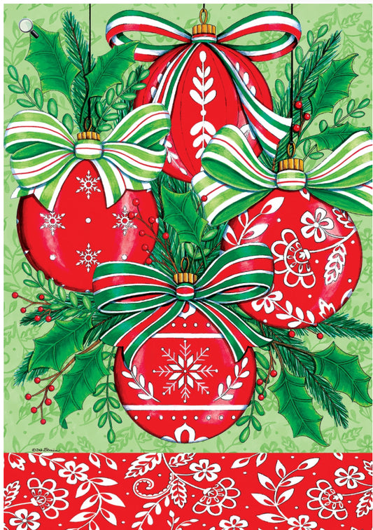 Custom Decor Red Ornaments-Flag Large Flag