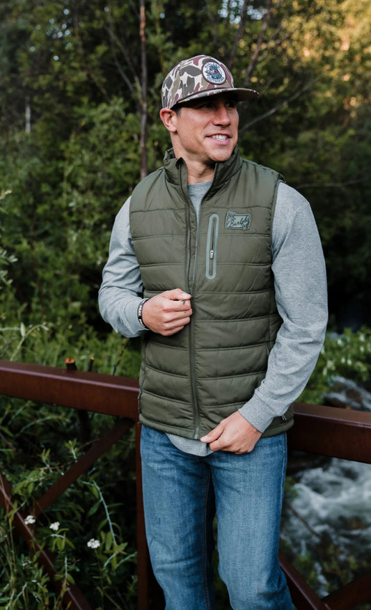 Burlebo Puffer Vest - Mallard Green PV-MG