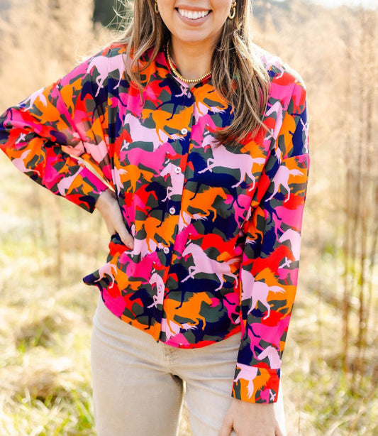 Michelle McDowell Mane Event Multi Ronan Top