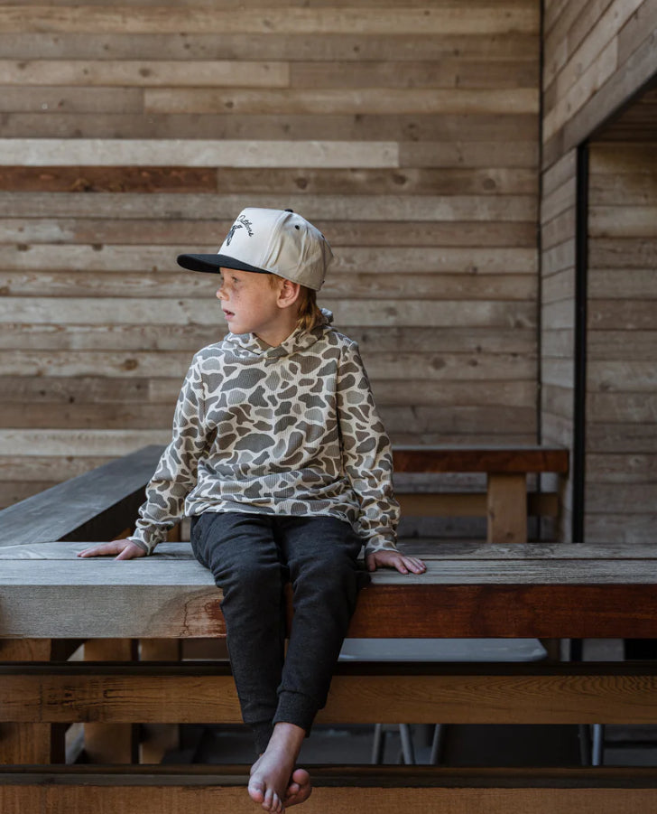 Burlebo Youth - Fleece Hoodie - Classic Deer Camo