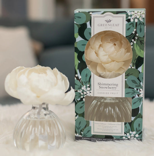 Greenleaf Shimmering Snowberry Flower Diffuser