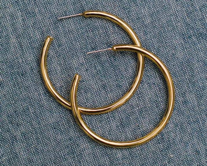 Michelle McDowell Stella Shiny Gold Earrings  45523