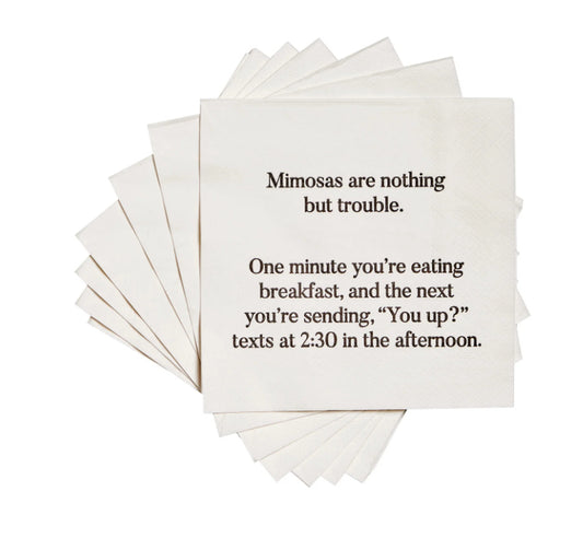 Ellembee 3 PLY Cocktail Napkins Mimosas