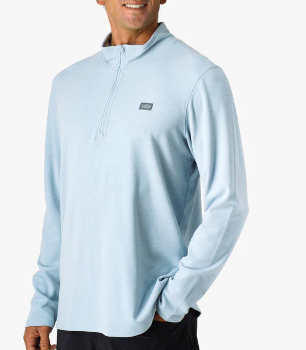 Aftco Coastal Layer 1/4 Zip Dusk Heather