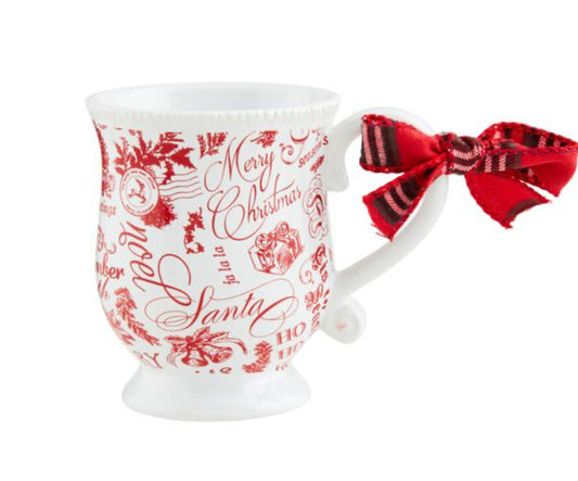 Mudpie WORD PRINT TOILE MUG