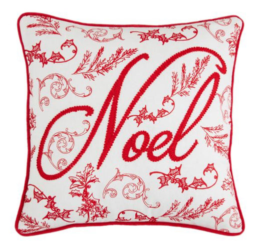 Mudpie NOEL TOILE PILLOW