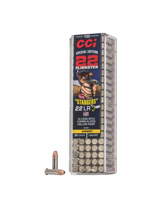 CCI 50100CC Stangers 22LR 32gr Copper Plated Hollow Point 100 Per Box