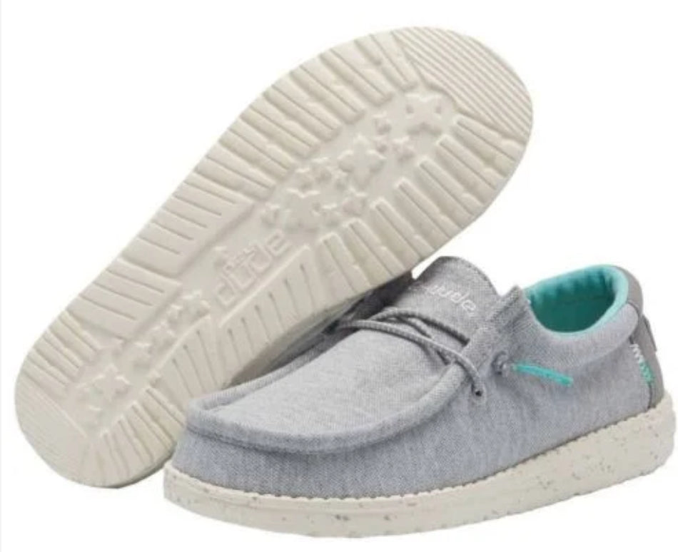 Heydude Wally Youth Stretch Grey