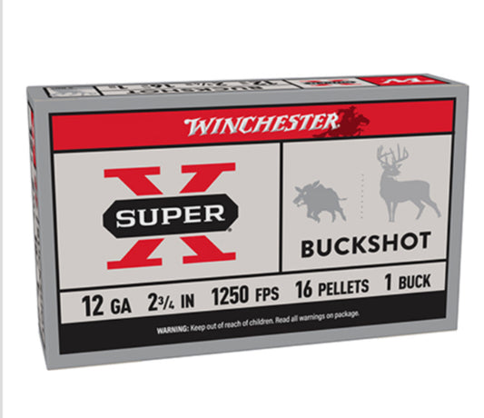 WINCHESTER 2 3/4" #1 BUCK XB121-2 3/4 oz : 1 buck