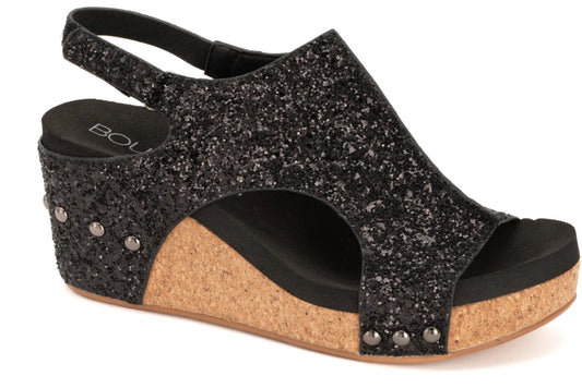 Corey’s Carley Black Glitter