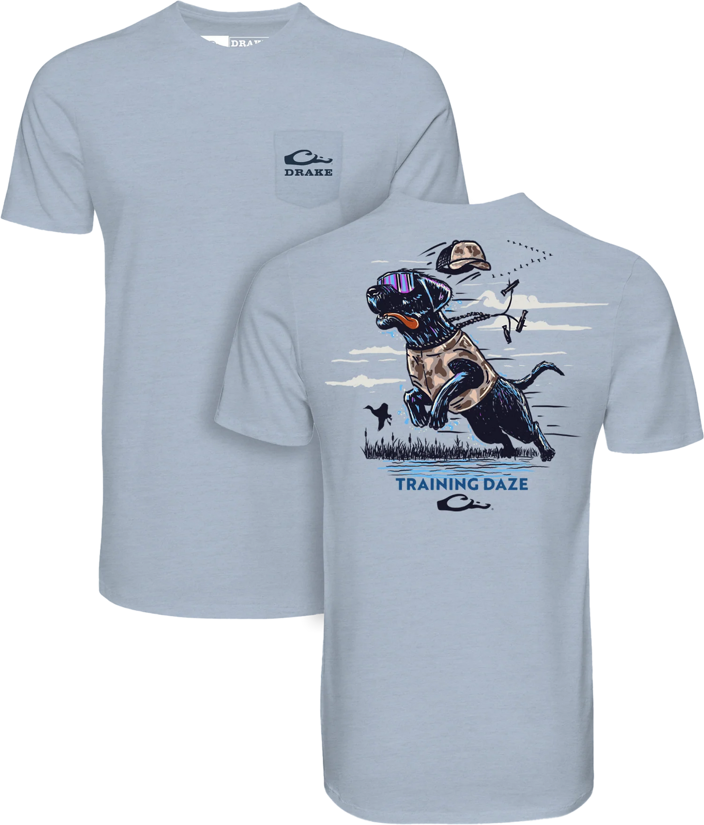 Drake Training Daze SS Tee Cerulean Lt Hthr DT9815
