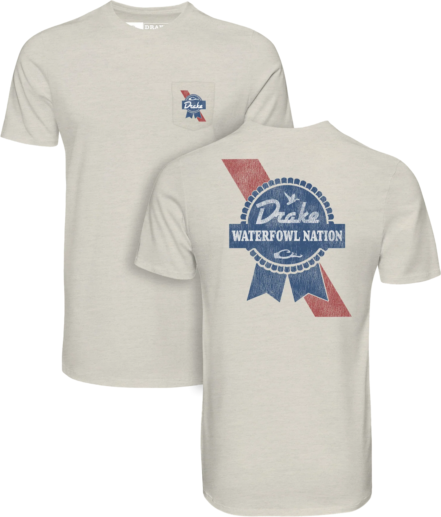 Drake Waterfowl Nation SS Tee Coconut Milk DT9837