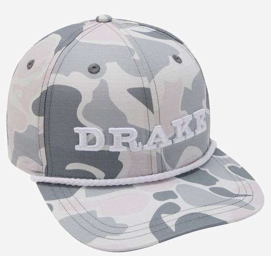 Drake DPF Flatbill Ripstop Rope Cap Old School OSFM