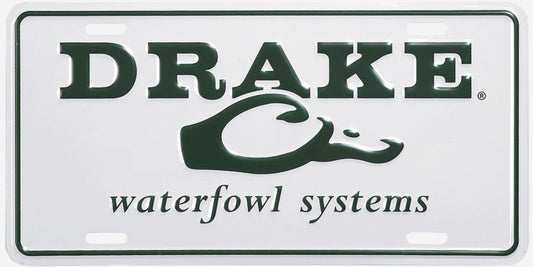 Drake License Plate Logo White DW80120