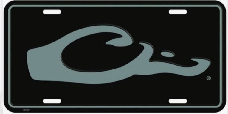 Drake Logo License Plate Black DW80122