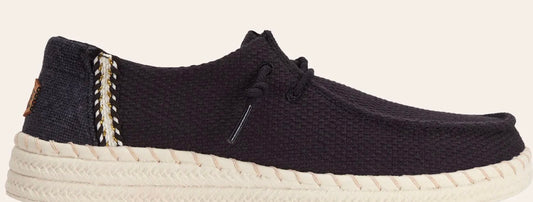 Heydude Wendy Espadrille Woven Black