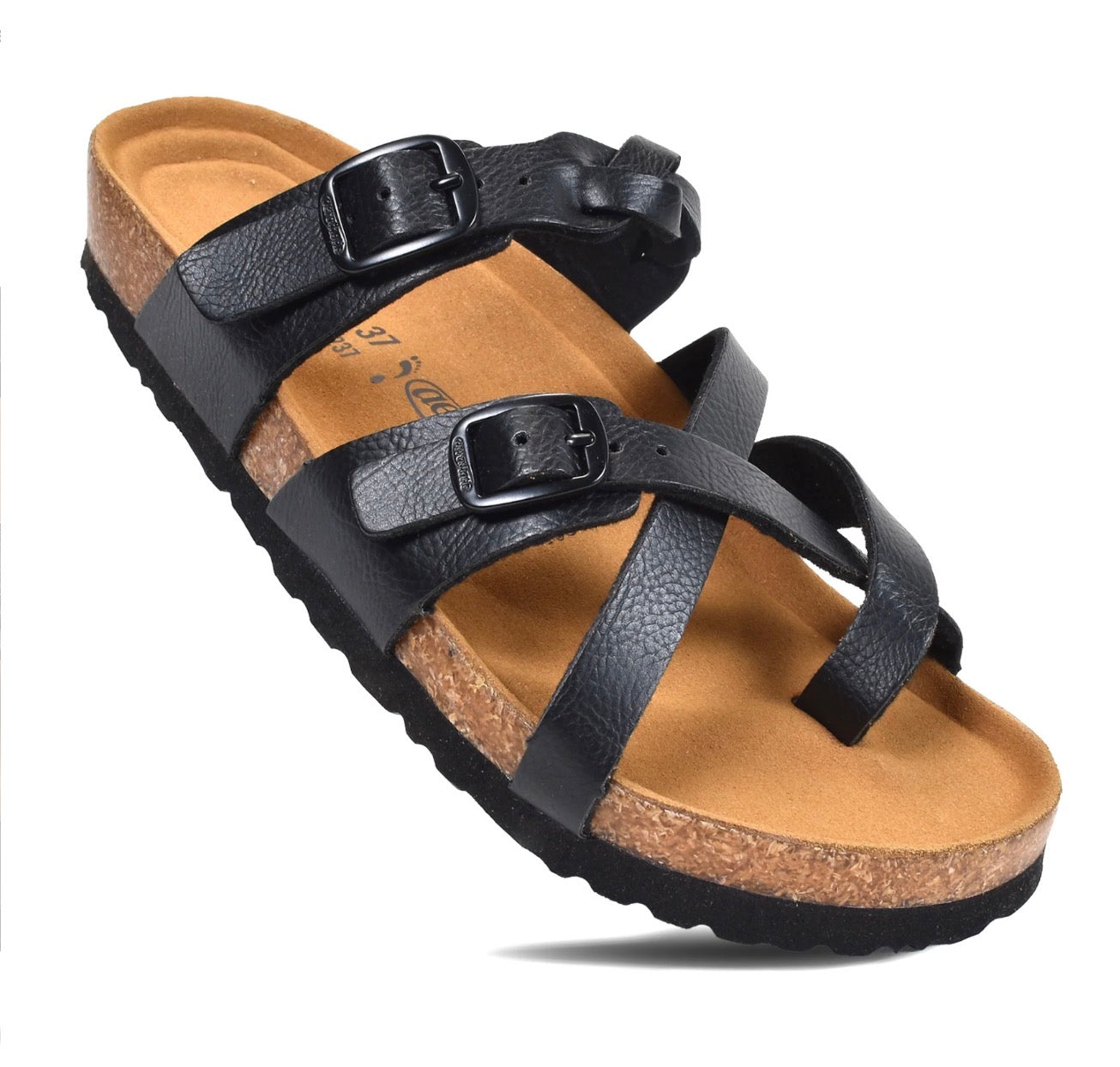 Aerothotic Black Original Orthotic Comfort Sandals