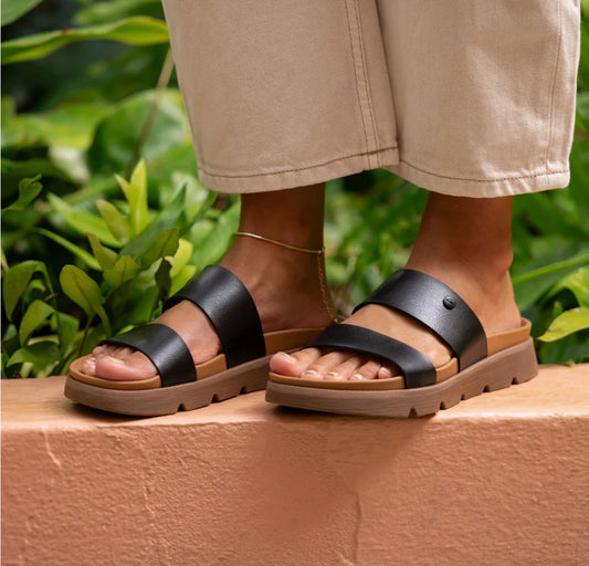 Reef Vista Luxe Thea Black/Tan