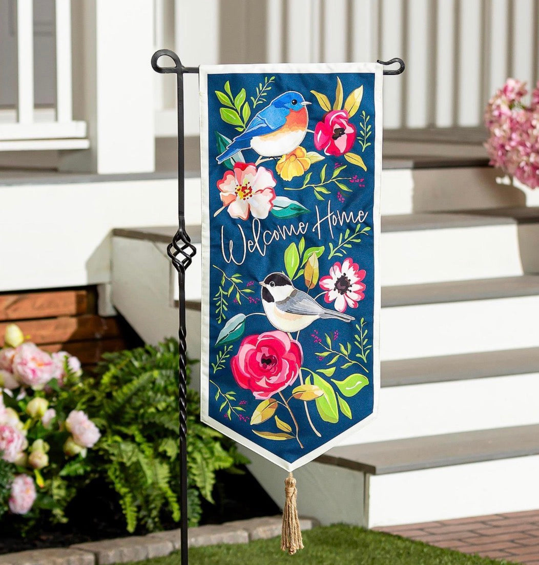 Evergreen Welcome Home Songbirds Everlasting Impression Textile Décor