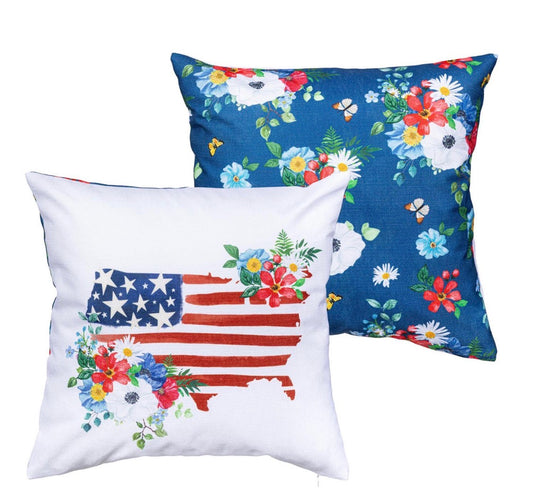 Evergreen American Classic Floral Pillow Cover