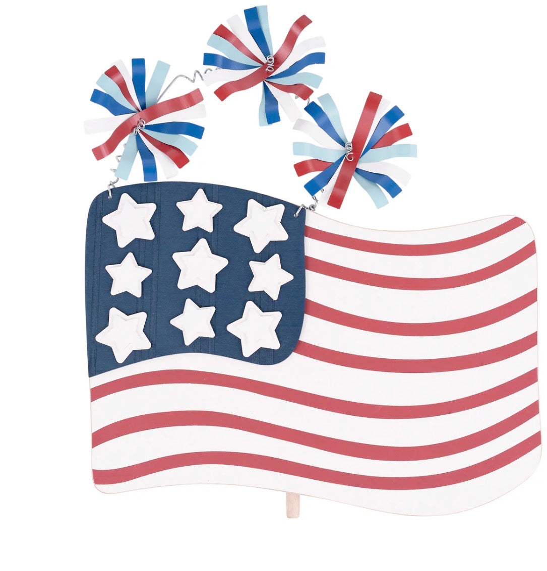 Glory Haus Stars & Stripes Flag Topper