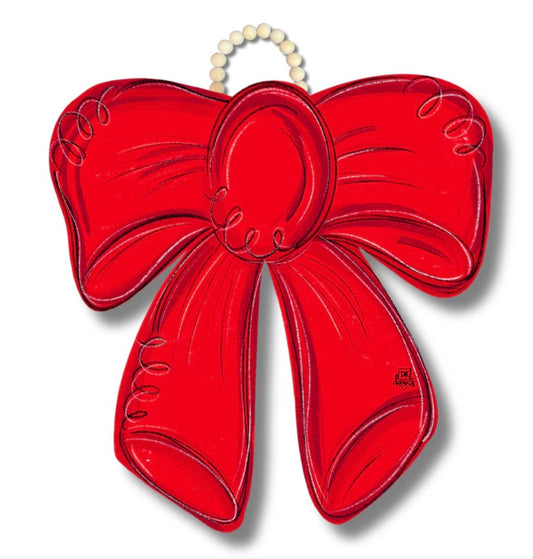DK Designs Red Bow Door Hanger