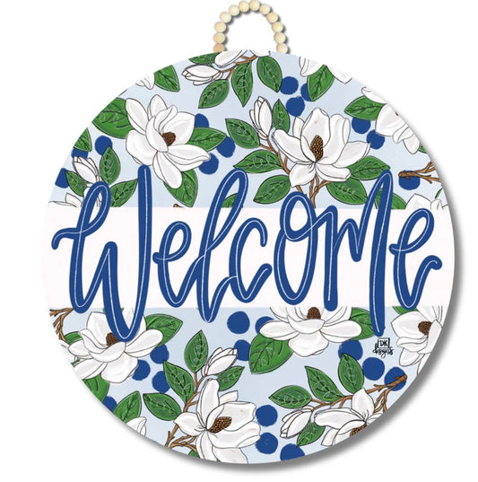 Dk Designs Magnolia Welcome Door Hanger