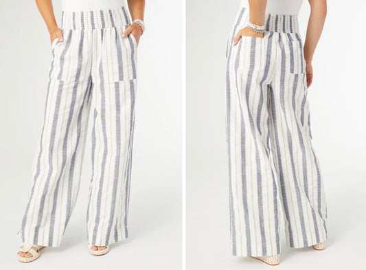 Coco + Carmen VINCA WIDE LEG STRIPED PANT