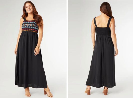 Coco + Carmen SARAH SLEEVELESS EMBROIDERED DRESS