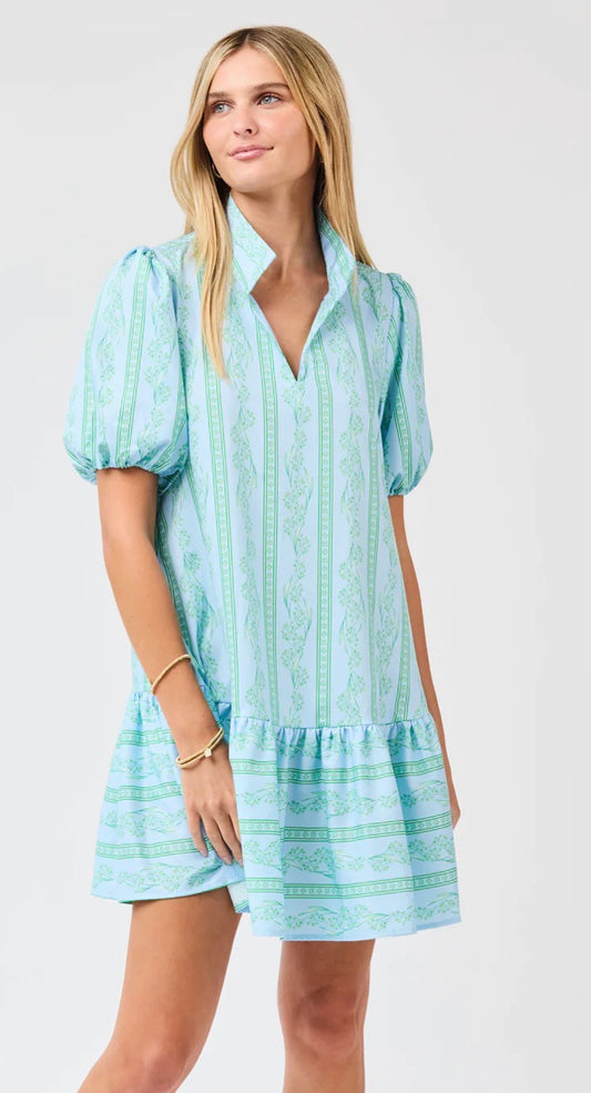 Mary Square Nancy Garden Lace Green Dress