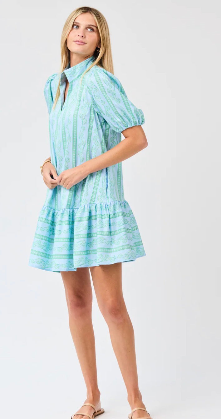Mary Square Nancy Garden Lace Green Dress
