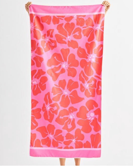 Mary Square Quick Dry Beach Towel Garden Samba