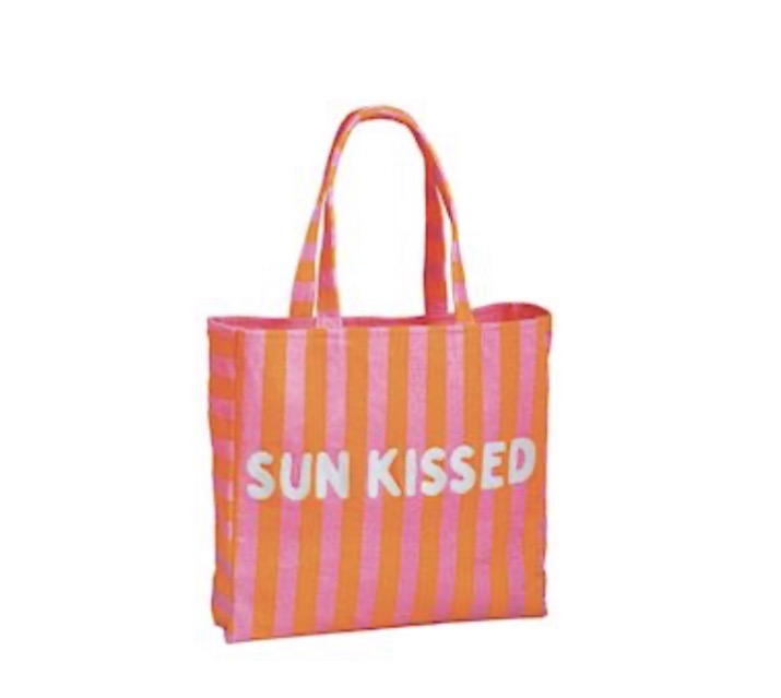 Mudpie Pink Terry Cloth Tote
