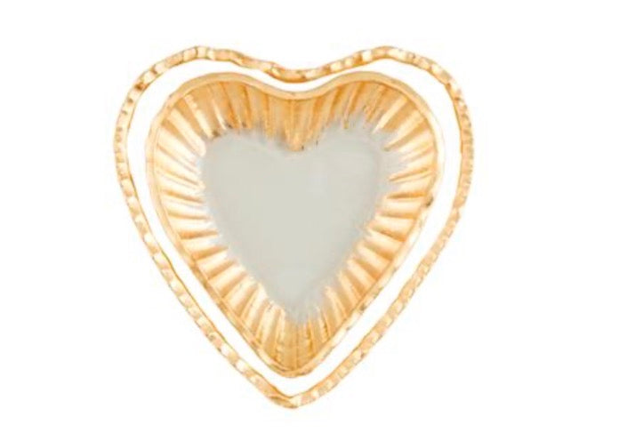 Mudpie Gold Edge Heart Tidbit Tray Set