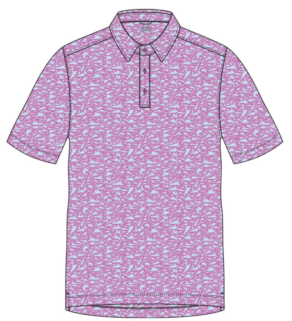 Aftco  Boatbar Polo Wild Rose