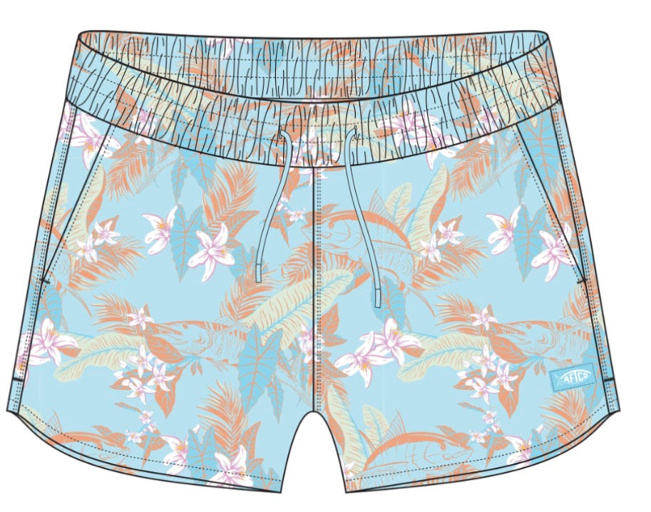 Aftco Strike Shorts Printed OceanView