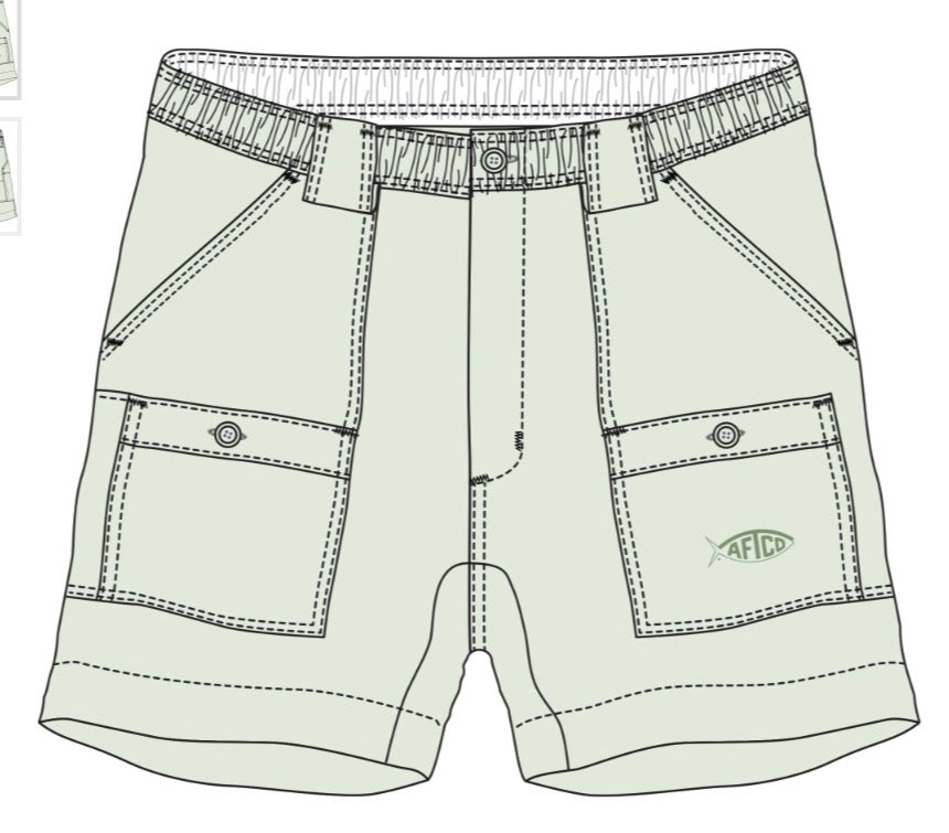 Aftco Original Fishing Short  Mist