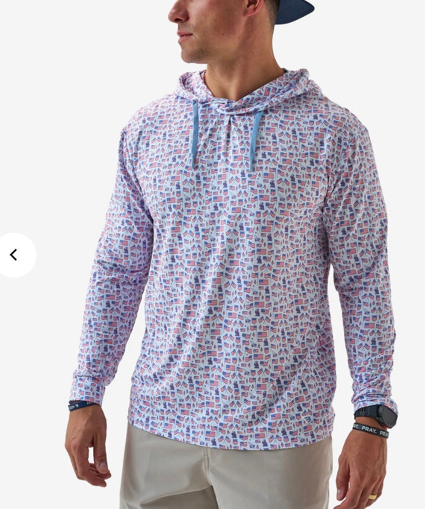 Burlebo Performance Hoodie Old Glory