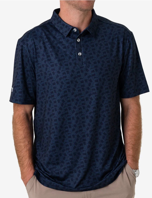 Burlebo  Performance Polo - Stars and Stripes - Navy