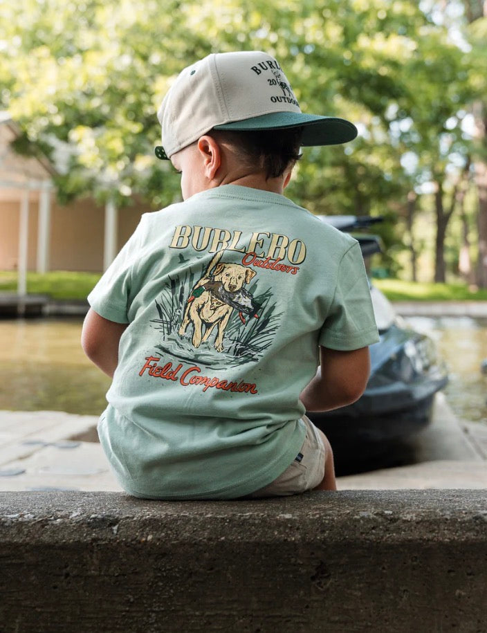 Burlebo Youth Short Sleeve Tee - Field Companion - Sage