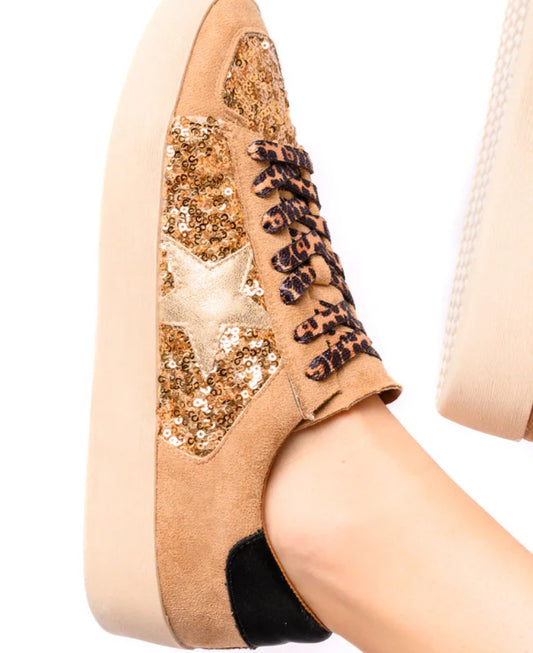 Corky’s Another Round - Gold Sequins Boutique Shoes  51-0095-GOSQ
