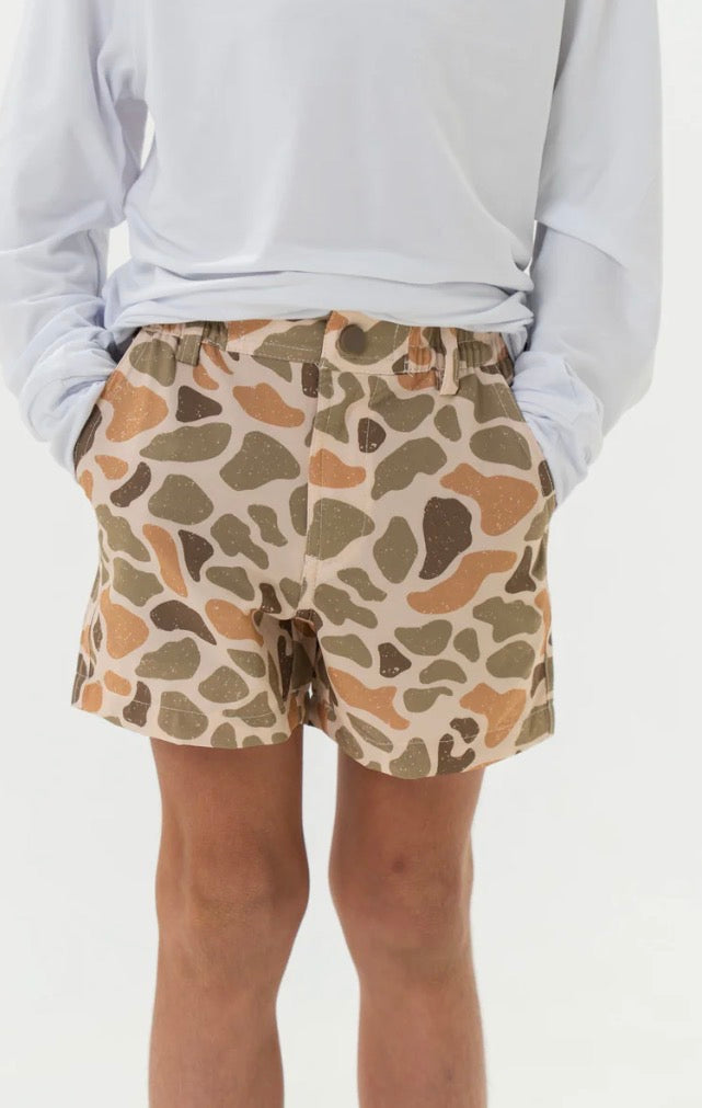 Burlebo Youth Everyday Short - Venado Camo - Brown Pocket