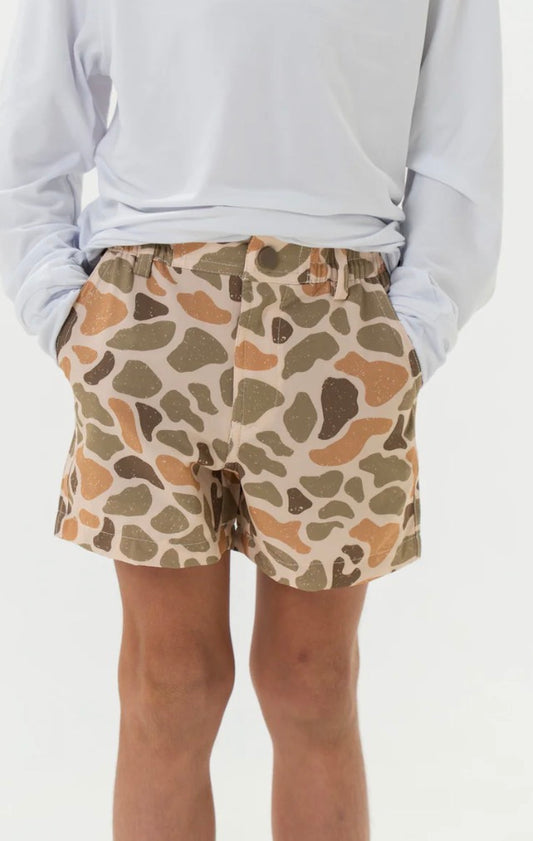 Burlebo Youth Everyday Short - Venado Camo - Brown Pocket