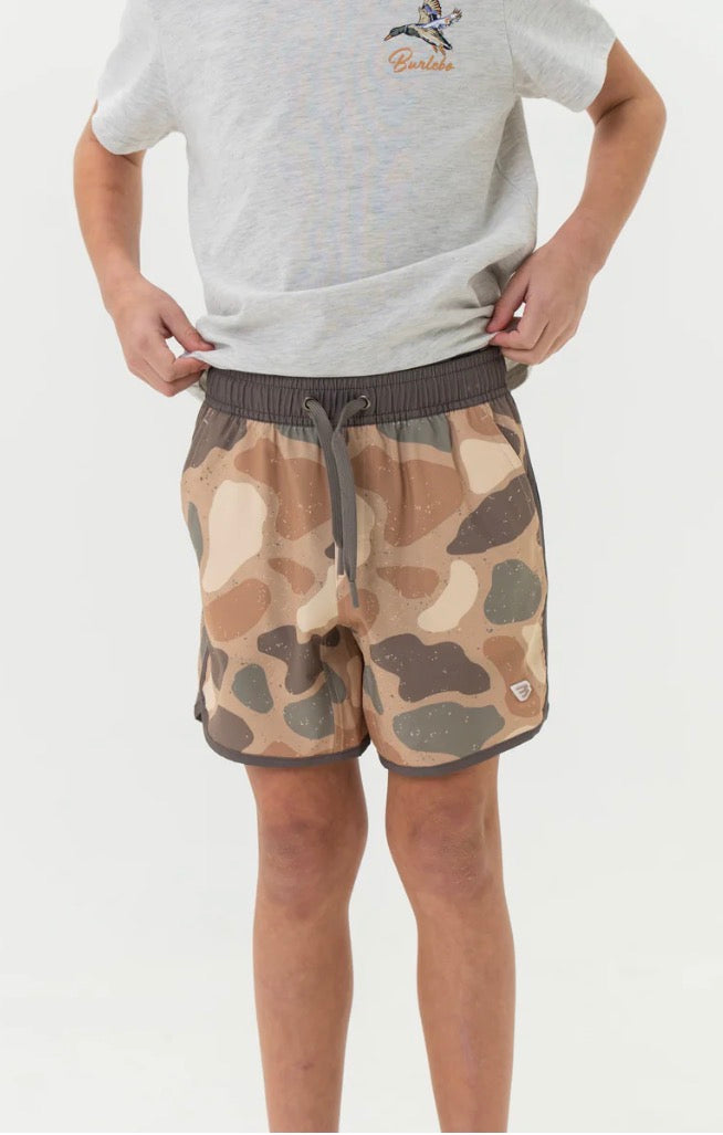 Burlebo Youth Swim Trunk - Jumbo Pintail Camo
