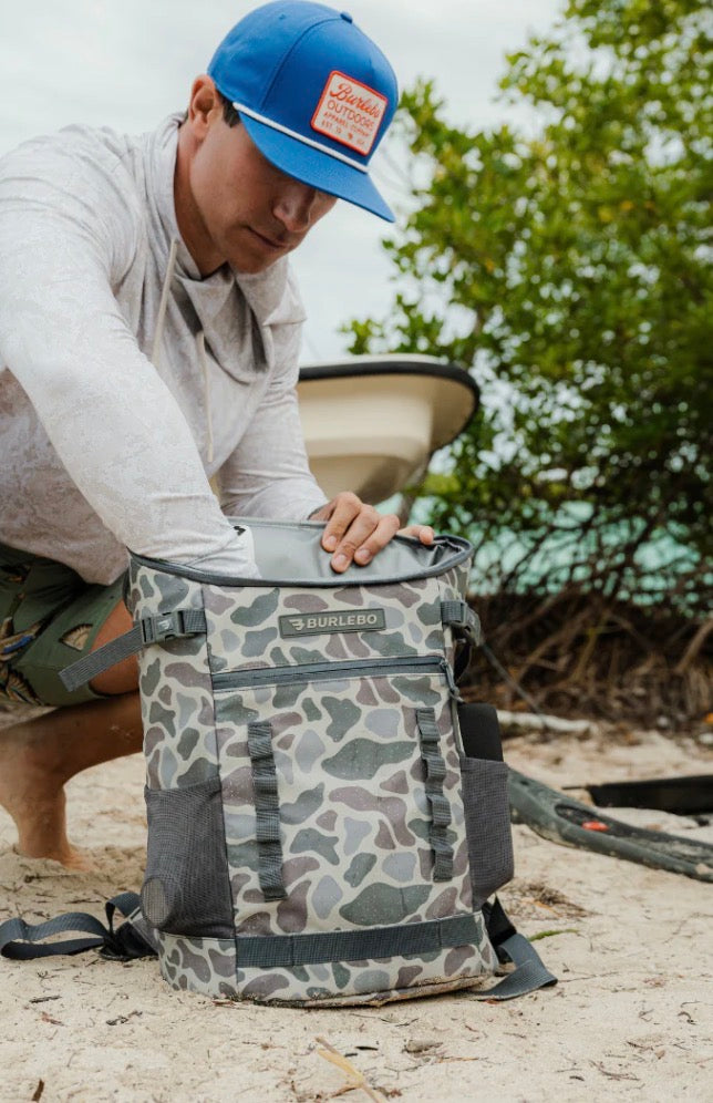 Burlebo Cooler Backpack - Classic Deer Camo